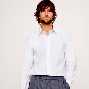 Banana Republic standard fit white dress shirt NWT